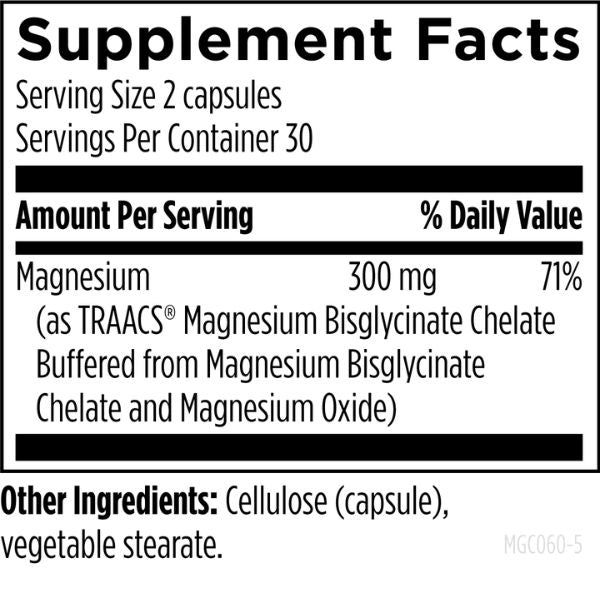 complejo de glicinato de magnesio  (60 veg caps) , Designs for Health
