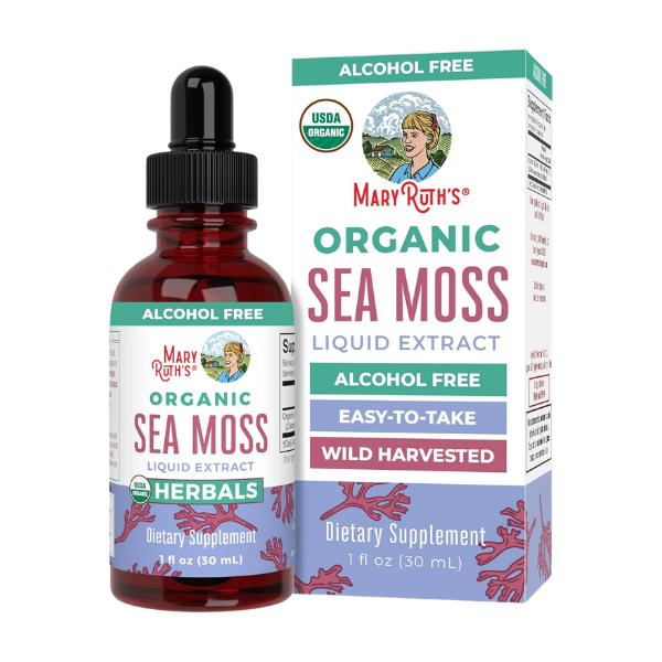 Gotas Líquidas de Musgo Marino Orgánico (30ml) / Sea Moss Drops, Org, (1oz)