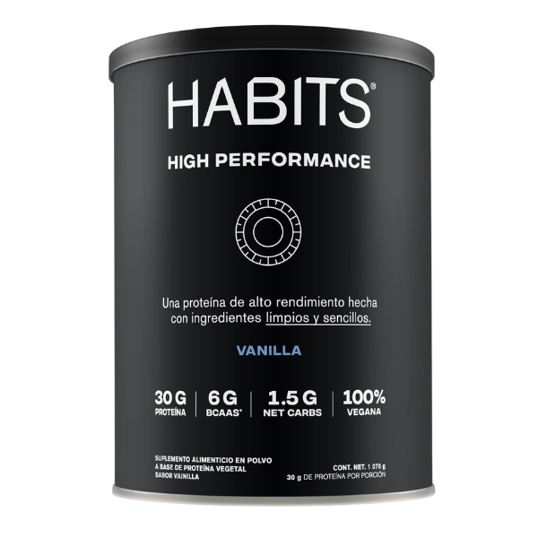 Proteina sabor Vainilla para Alto Rendimiento (1078 gr), Habits