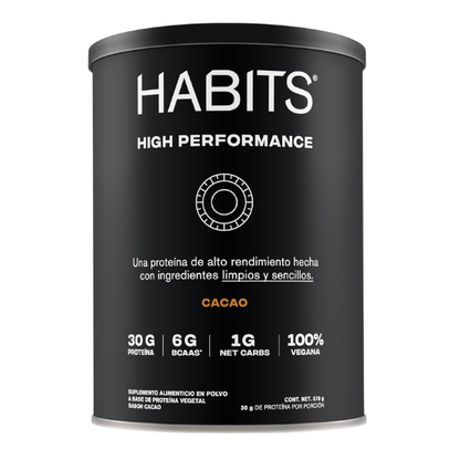 Proteína sabor Cacao para Alto Rendimiento (578 gr), Habits