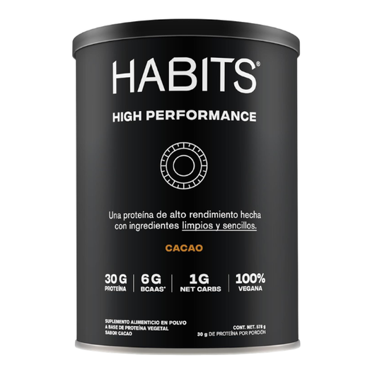 Proteína sabor Cacao para Alto Rendimiento (578 gr), Habits