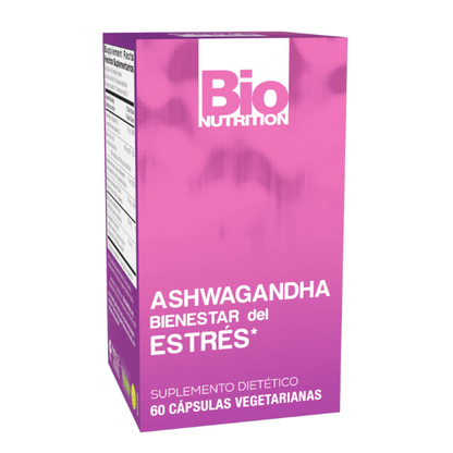 Ashwagandha  Bienestar Contra Estrés, (60 Capsulas), Bio Nutrition