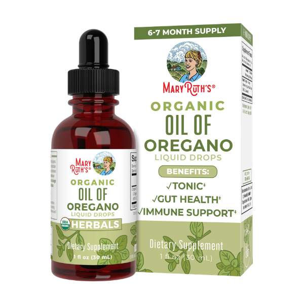 Gotas Líquidas de Aceite de Orégano Orgánico (30ml)/ Oil of Oregano Drops, Org, (1oz)