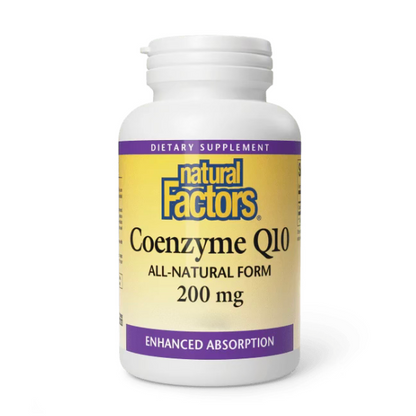 Coenzima Q10 200 mg En una Base de Aceite de Salvado de Arroz  30 sg, Natural Factors