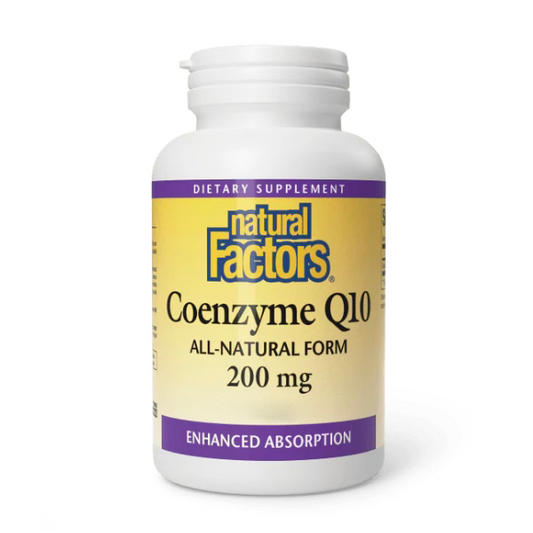 Coenzima Q10 200 mg En una Base de Aceite de Salvado de Arroz  30 sg, Natural Factors