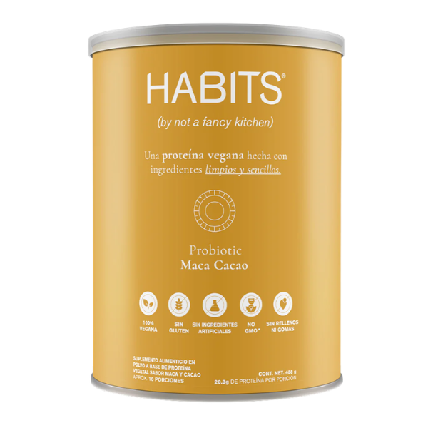 Proteina Probiotica sabor Maca Cacao (488 gr), Habits