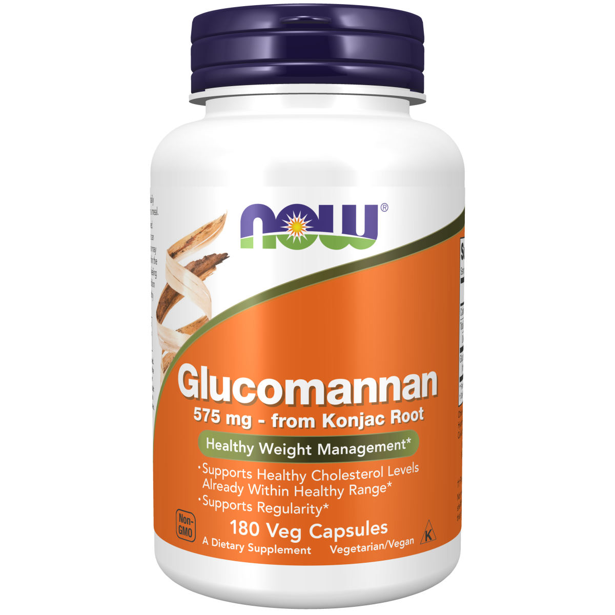 Glucomanano 575 mg (180 Veg Caps) /Glucomannan 575 mg