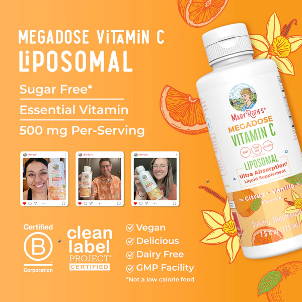 Megadosis de Vitamina C Liposomal (225ml)/ Vitamin C Liposomal, Citrus & Vanilla, (7.6oz)