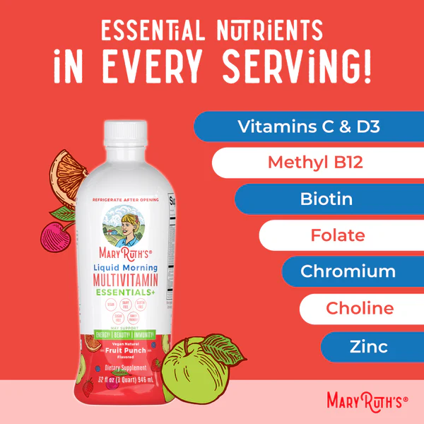 Multivitamínico Matutino, Ponche de Frutas (32fl oz/ 946ml), Mary Ruth´s