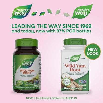 Wild Yam 850 mg (100 veg caps), Nature's Way