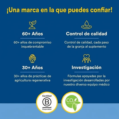 Whole Earth & Sea® Multivitaminico & Mineral para la Estructura Osea 60 tab, Natural Factors