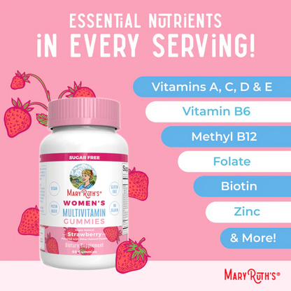 Gomitas multivitamínicas para mujeres / Women's Multivitamin Gummies, Strawberry, 60 ct