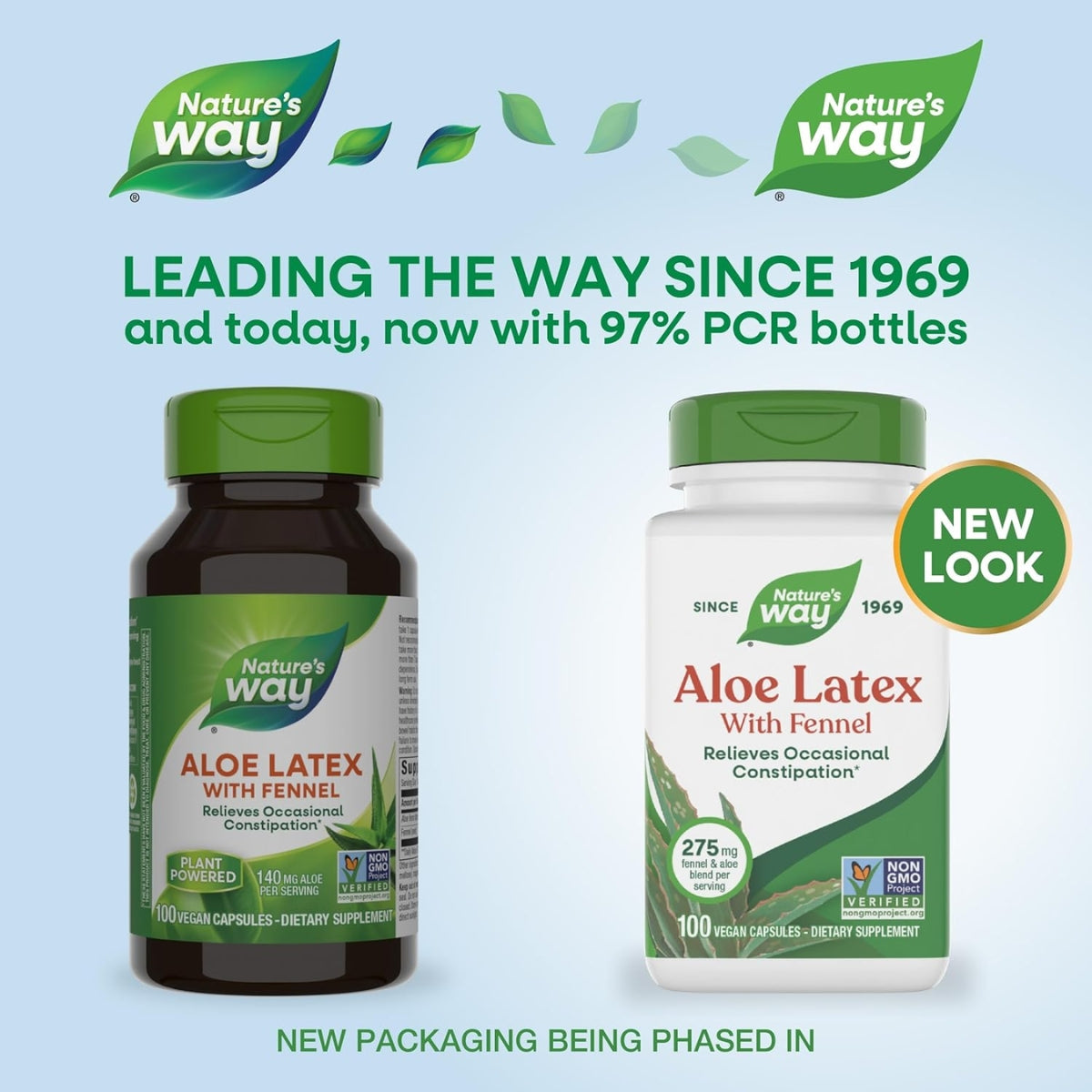 Aloe - Látex con Hinojo - 140mg - 100 Cápsulas Veganas