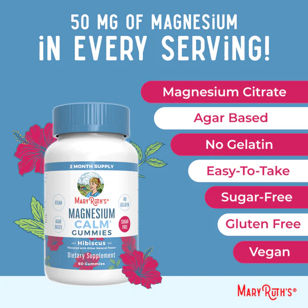 Magnesio en Gomitas, 60 gomitas / Adult Magnesium Calm Gummies 60 ct
