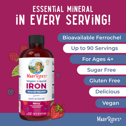 Hierro Líquido 450 ml /Liquid Iron Berry 16 oz