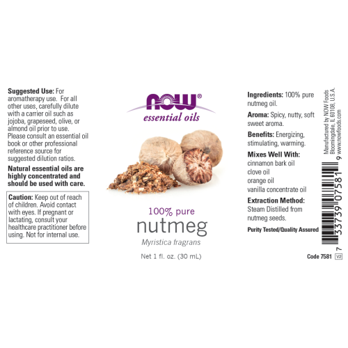 Aceite de Nuez Moscada (1 fl. oz) / Nutmeg Oil 30ml.