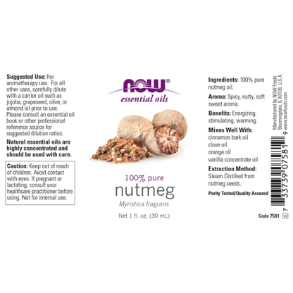 Aceite de Nuez Moscada (1 fl. oz) / Nutmeg Oil 30ml.