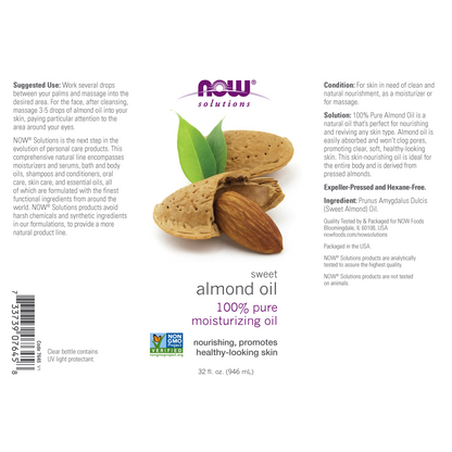 Aceite de almendras dulces (946ml) / Sweet Almond Oil 32oz.