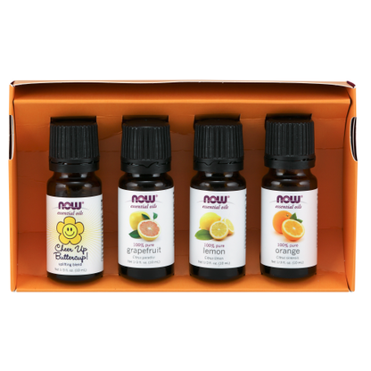 Kit de Aceites Esenciales Vigorizantes (4botellas/10ml) / Put Some Pep in Your Step Essential Oils Kit