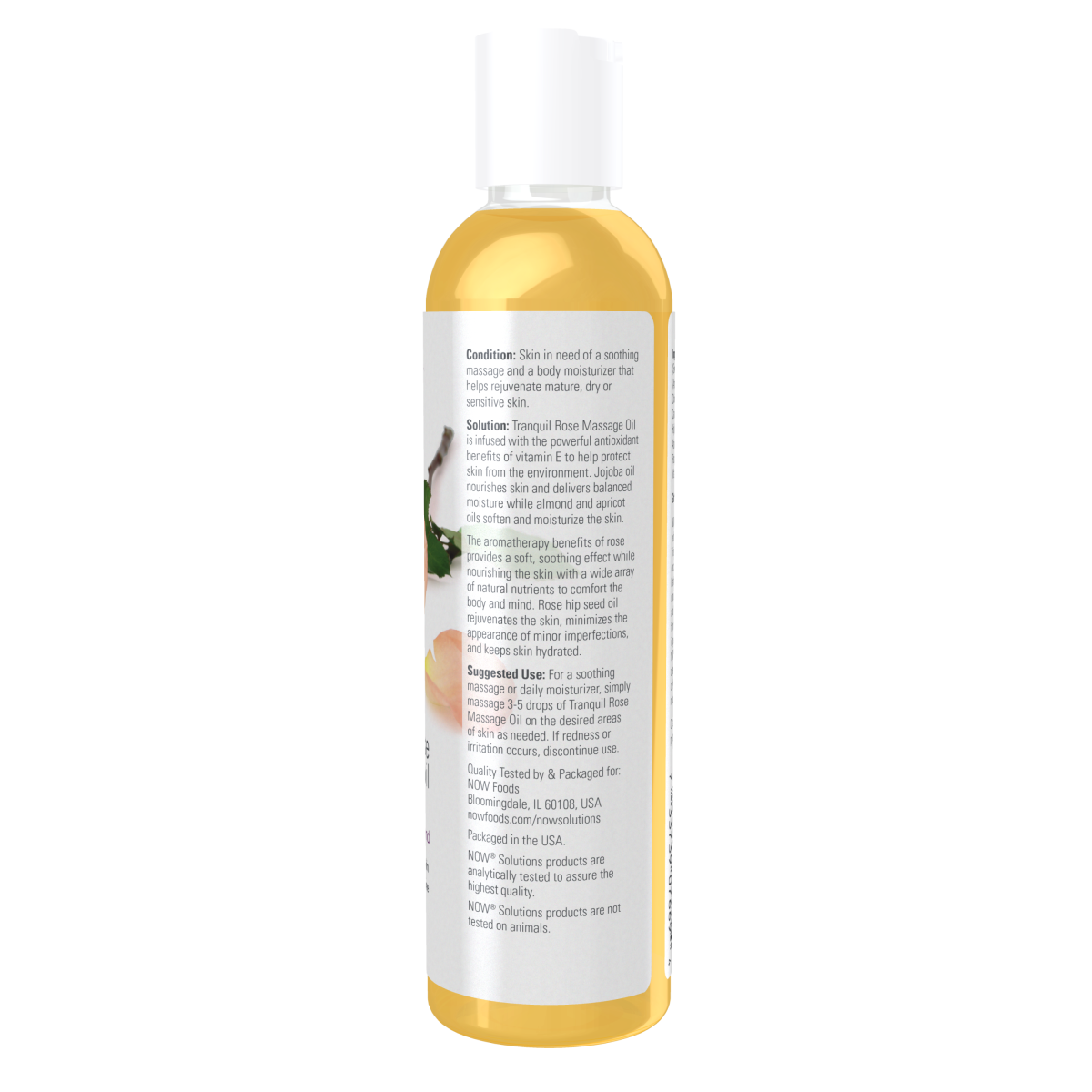 Aceite de Masaje Rosa Tranquila 8oz (237ml)/Tranquil Rose Massage Oil