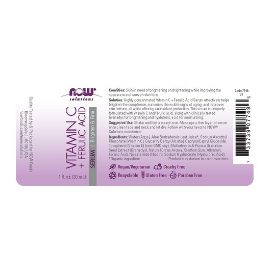 Suero Reafirmante y Aclarante de Vitamina C (30ml)/ Vitamin C + Ferulic Acid Serum