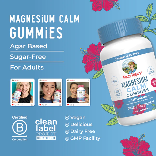 Magnesio en Gomitas, 60 gomitas / Adult Magnesium Calm Gummies 60 ct