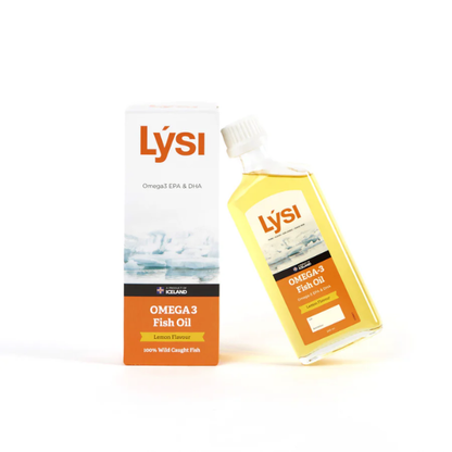 Omega-3 DHA, Aceite de Pescado sabor Limón (240 ml), Lysi