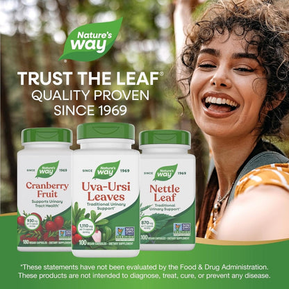 Uva Ursi - Hojas - 1,110mg - 100 Cápsulas Veganas