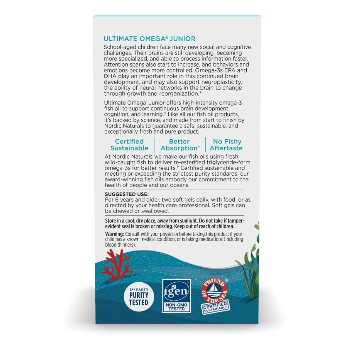 Omega Junior definitivo (90 mini geles blandos), Nordic Naturals
