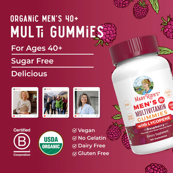 Gomitas multivitamínicas para hombres mayores de 40 años / Men’s 40+ Multivitamin Gummies