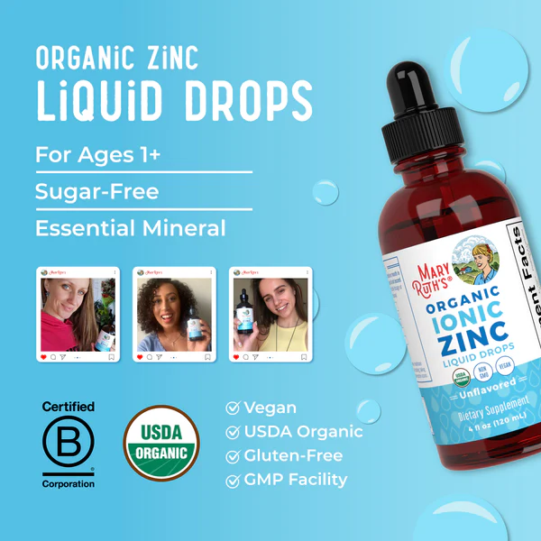 Zinc iónico líquido (120ml) / Zinc Drops, Unflavored, Org, (4oz)