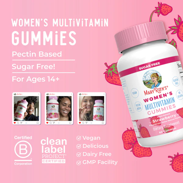 Gomitas multivitamínicas para mujeres / Women's Multivitamin Gummies, Strawberry, 60 ct