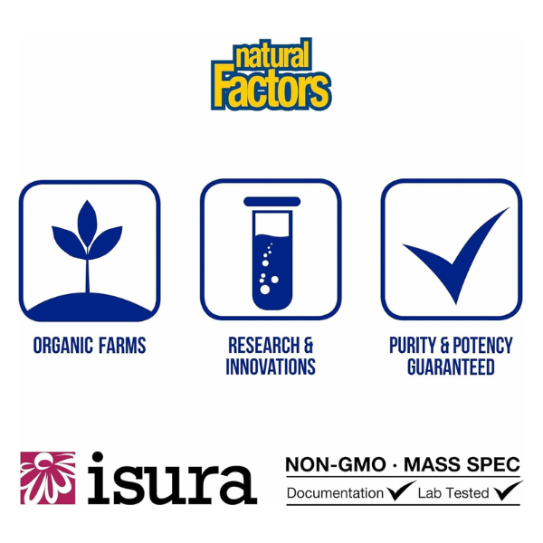 Whey Factors® Proteína en Polvo de Buey Alimentado con Pasto  – Vainilla Francesa 2 lb, Natural Factors