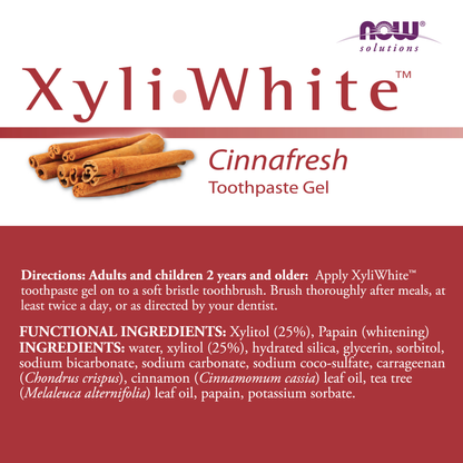 Pasta Dental XyliWhite™ Cinnafresh 6.4 oz (181g)/ XyliWhite™ Cinnafresh Toothpaste Gel