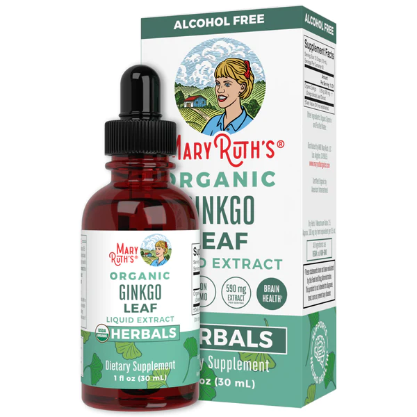 CC Extracto de Ginkgo Organico, Liquido (1 fl oz/30ml), Mary Ruth´s