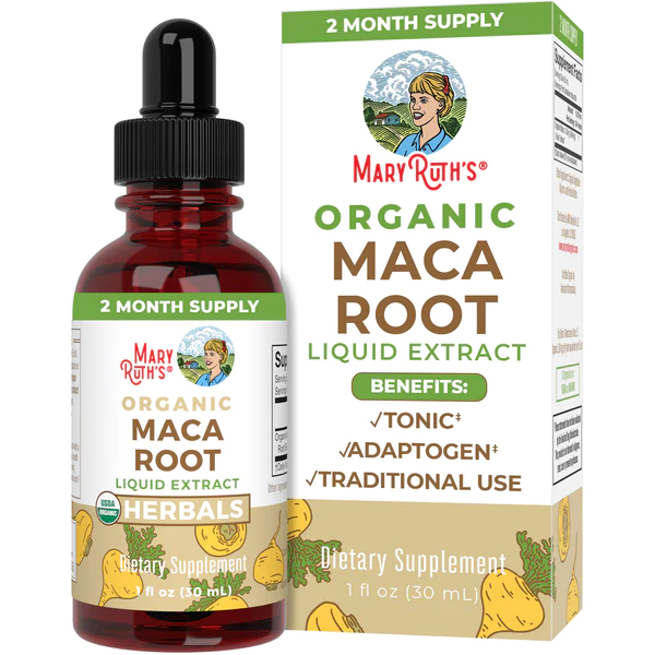 Raíz de Maca Orgánica 590 mg(1 fl oz/30 ml), Mary Ruth´s