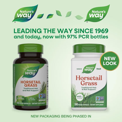 Cola de Caballo - Hierba - 440mg - 100 Cápsulas Veganas