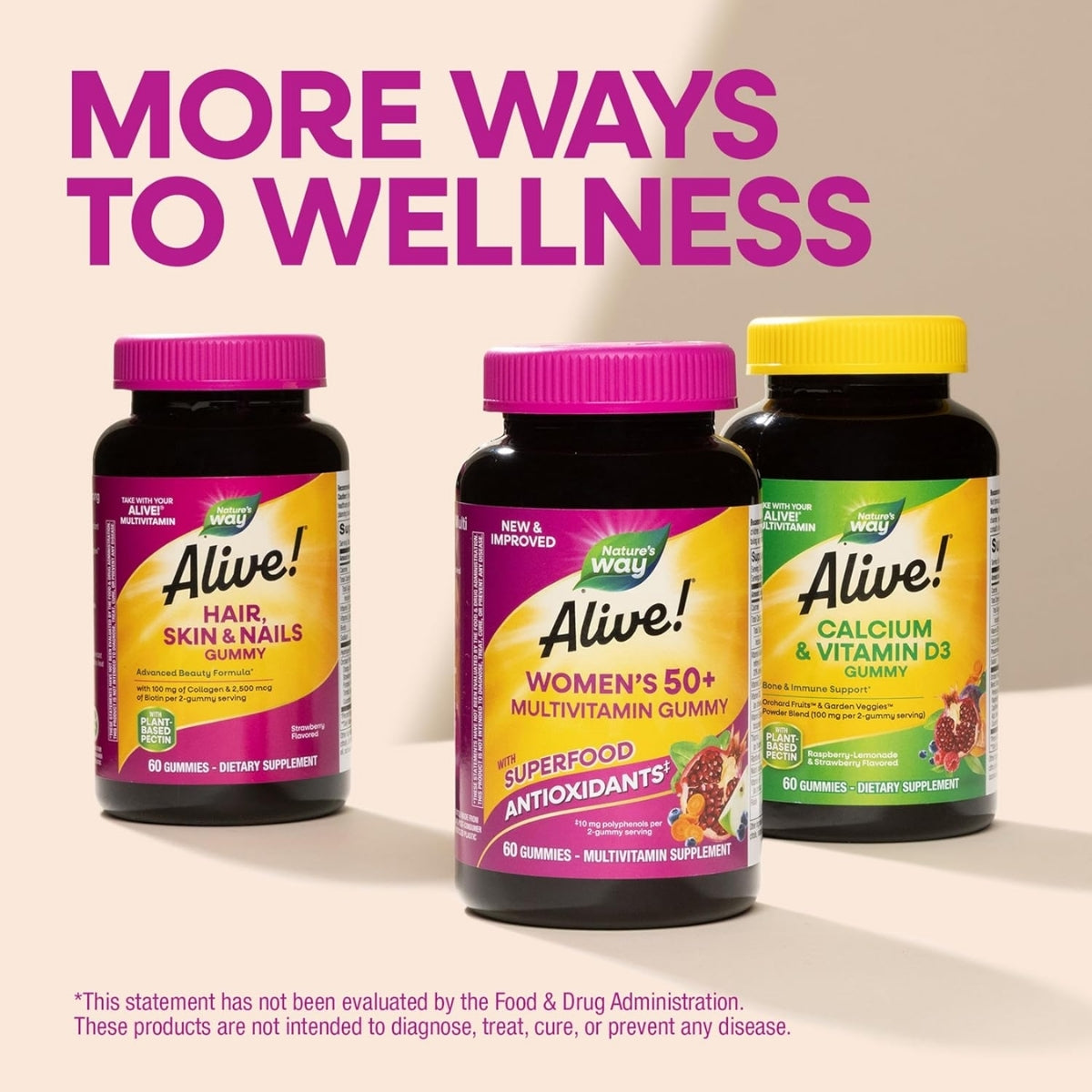 Alive!® Multivitaminico Para Mujeres 50+ (60 gomitas), Nature's Way