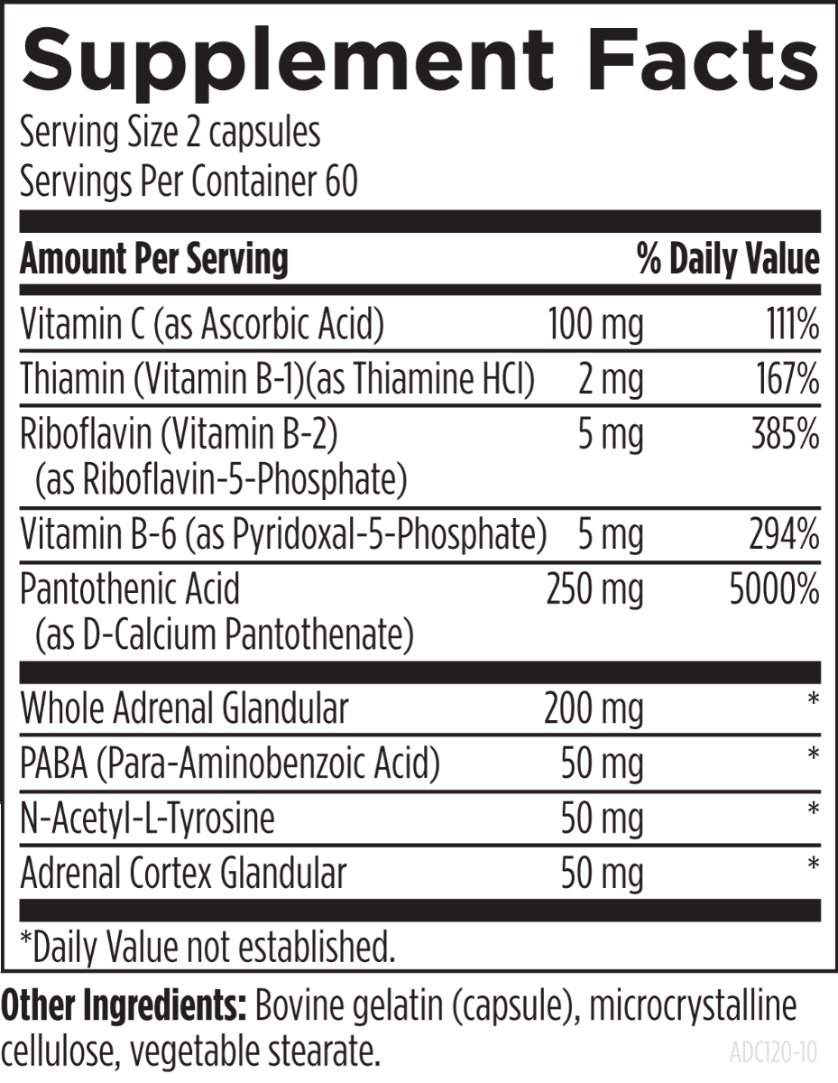 Adrenal Complex (120 veg caps), Designs for Health