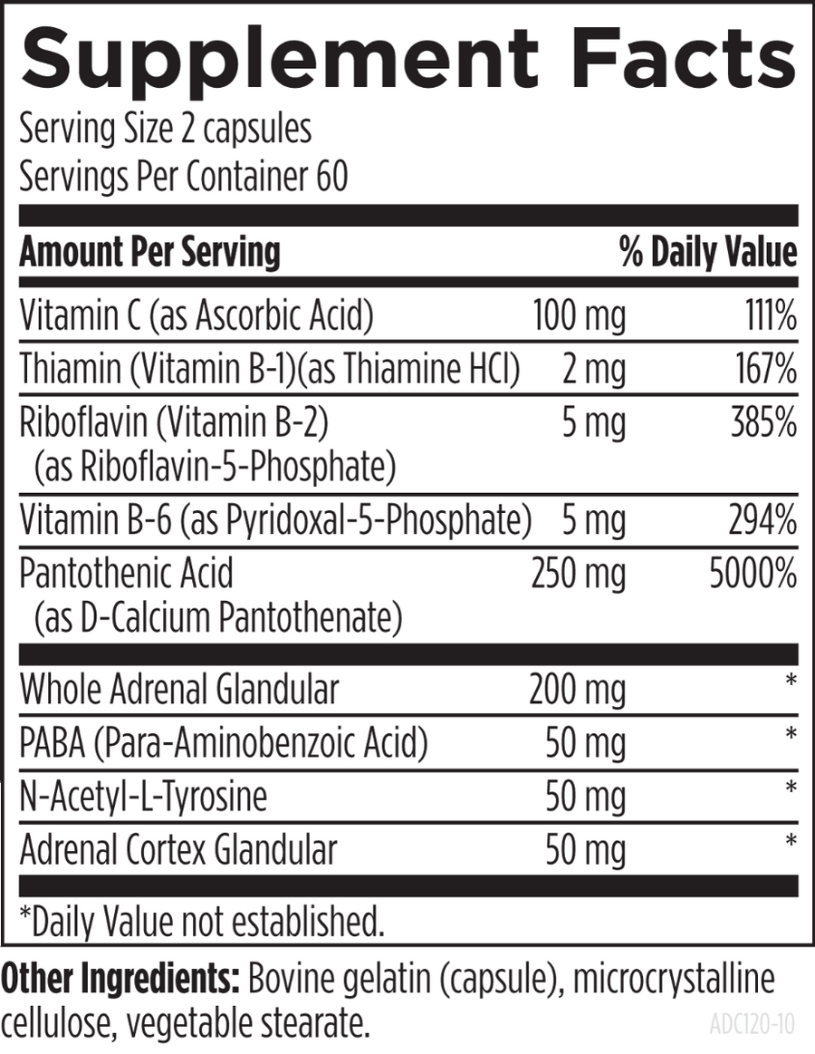 Adrenal Complex (120 veg caps), Designs for Health