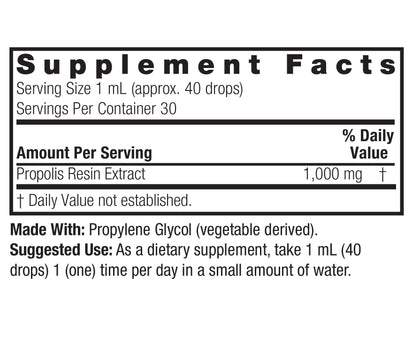 Extracto Líquido de Propóleo 1,000 mg (1 fl oz/30 ml), Propolis Extract , Nature's Answer
