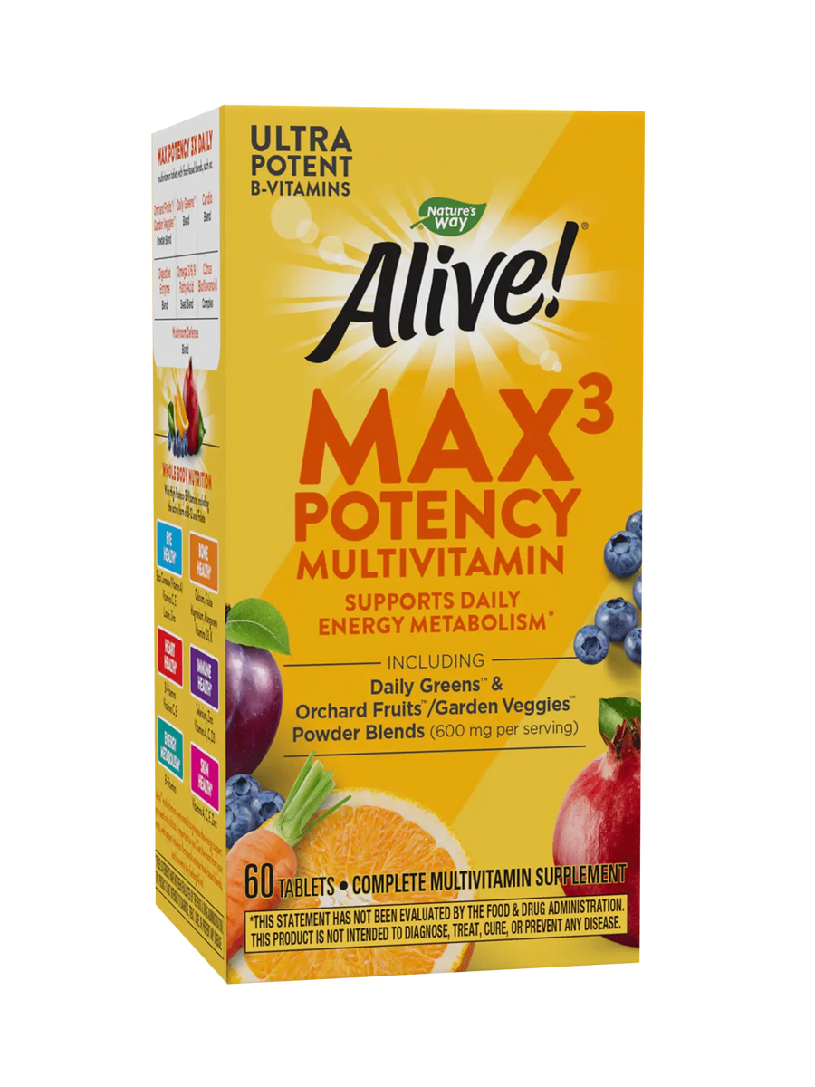 Max3 Potency - Multivitamínico - 60 Tabletas