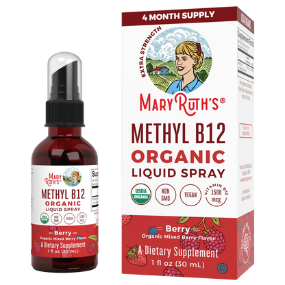 Spray orgánico de metilo B12 (30ml) / Vitamin B12 Spray, Berry, Org, (1oz)