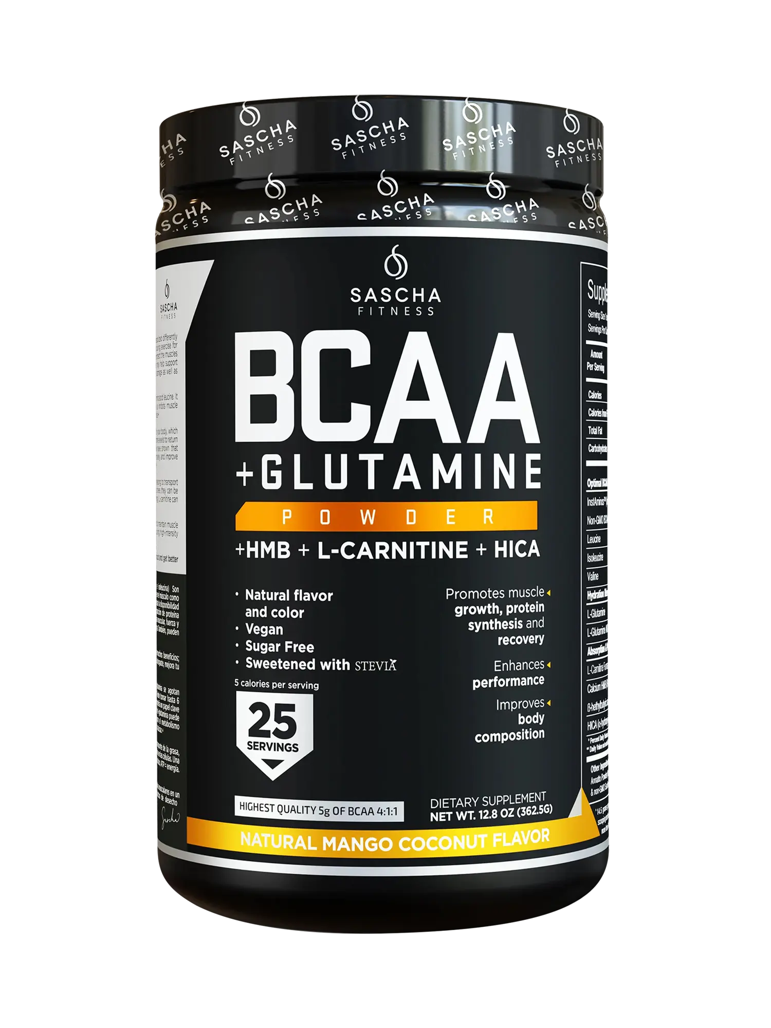 BCAA Sascha Fitness - Mango Coco - PURESUPPLY