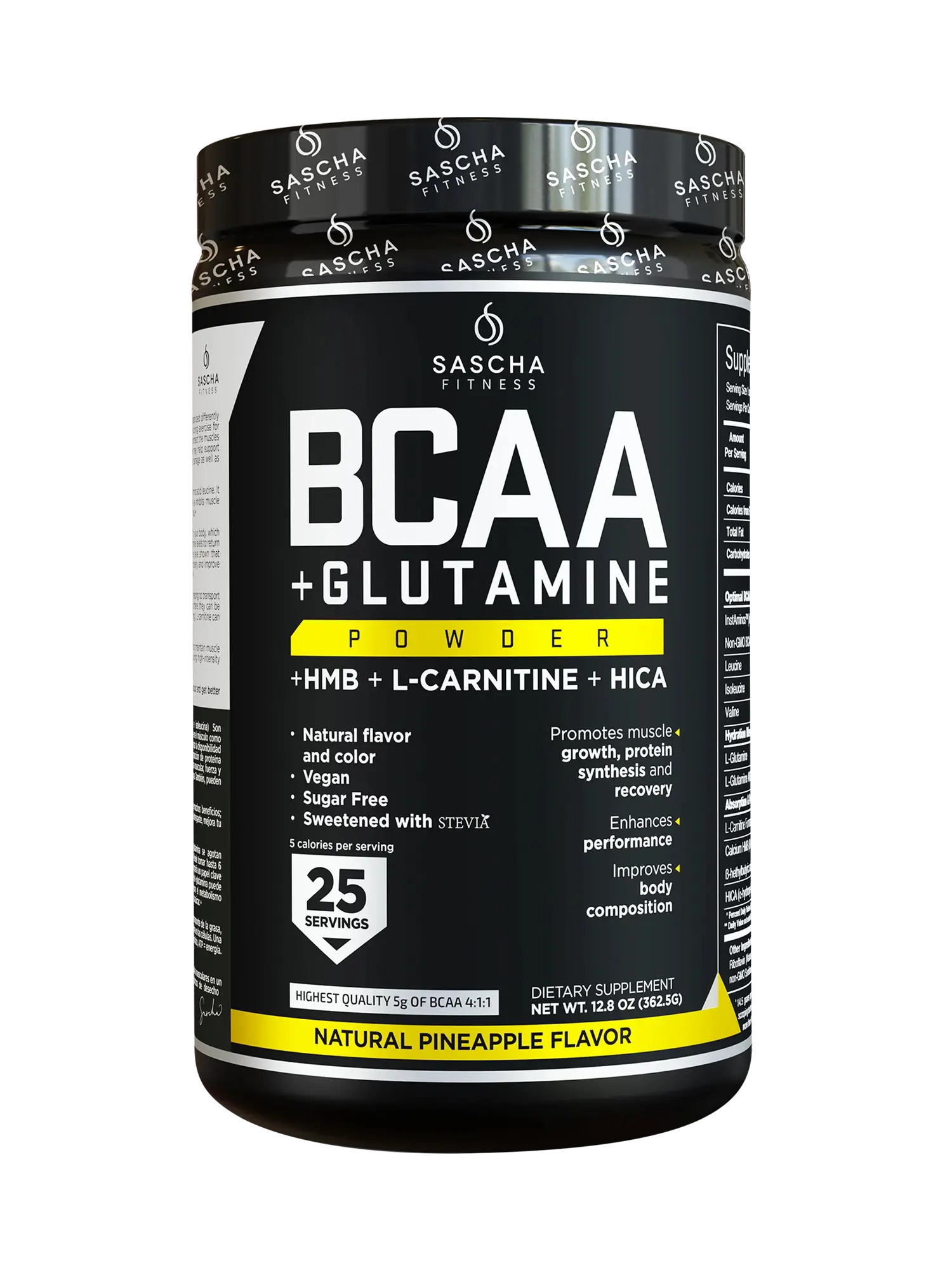 BCAA Sascha Fitness - Piña - PURESUPPLY