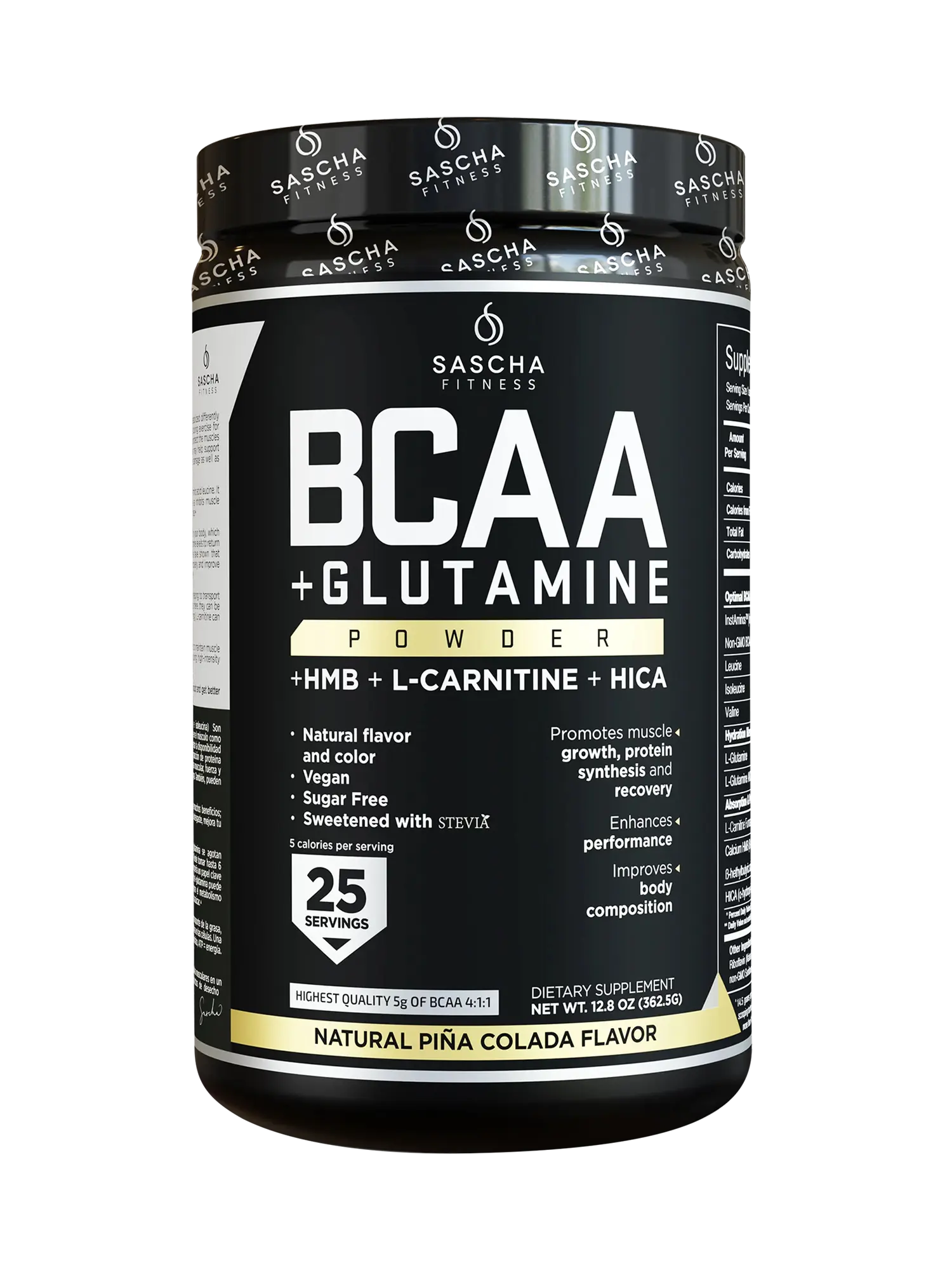 BCAA Sascha Fitness - Piña Colada - PURESUPPLY