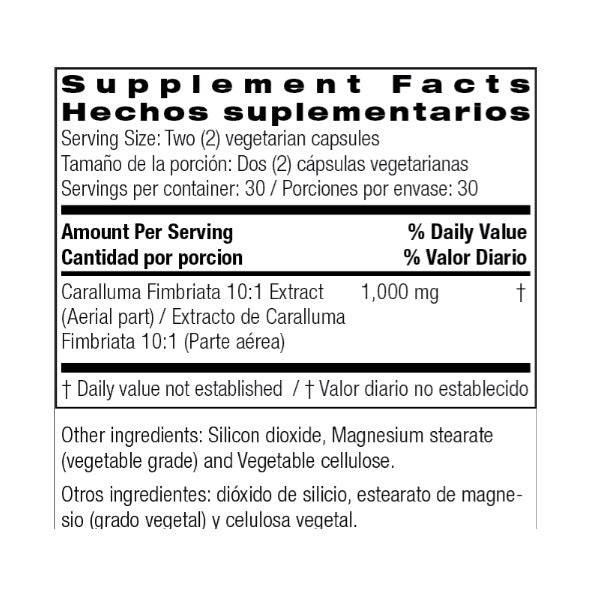 Caralluma 1,000 Mg (60 Capsulas), Bio Nutrition