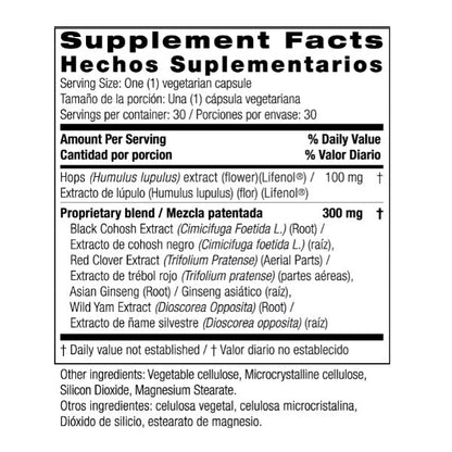 Harmon-X w/ Lifenol Para Menopausia, (30 Capsulas), Bio Nutrition