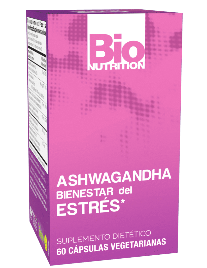 Ashwagandha  Bienestar Contra Estrés, (60 Capsulas), Bio Nutrition