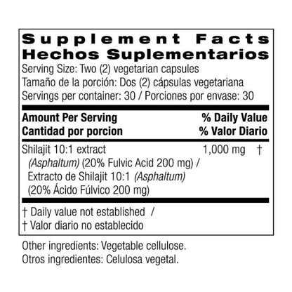 Shilajit, 1,000 Mg (60 Capsulas), Bio Nutrition